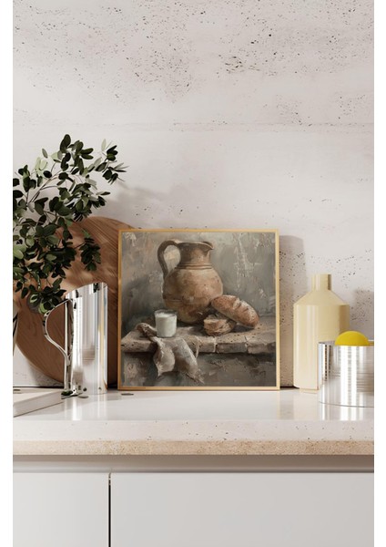 Ahşap Çerçeveli Mdf Kare Tek Tablo (Kendi Tablo Setinizi Oluşturacağınız Liste) MUTFAK04 23 x 23 Çerçeveli TX1106 indirimleri