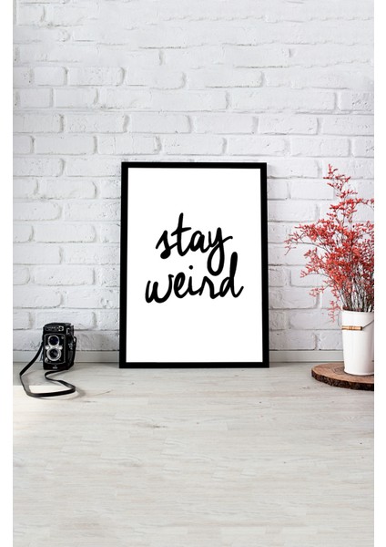 Notpa Tek Tablo Çerçeve Görünümlü Ahşap Duvar Tablosu A4 21 x 29.7 A4-13