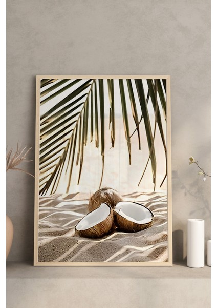 🏝️ Tropik Kumsal ve Deniz Temalı 3’lü Çerçeveli Tablo Seti – Uv Baskı CRV1051 23 x 32 fırsatları
