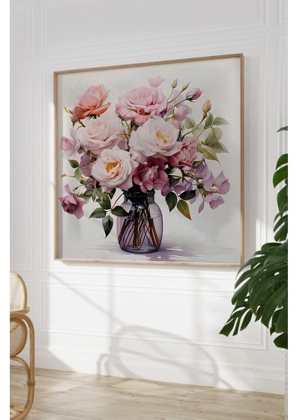 Ahşap Çerçeveli Mdf Kare Tek Tablo (Kendi Tablo Setinizi Oluşturacağınız Liste) 23 x 23 Çerçeveli TX1206 modelleri