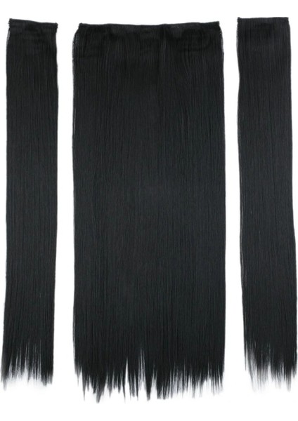 Fiber Sentetik Düz Yarım Ay + 2 Yan Çıt Çıt - Siyah fiyatları