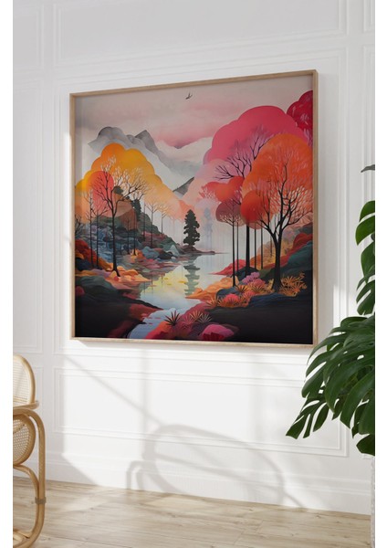 Ahşap Çerçeveli Mdf Kare Tek Tablo (Kendi Tablo Setinizi Oluşturacağınız Liste) TX1018 23 x 23 modelleri