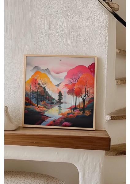 Ahşap Çerçeveli Mdf Kare Tek Tablo (Kendi Tablo Setinizi Oluşturacağınız Liste) TX1018 23 x 23 indirimleri