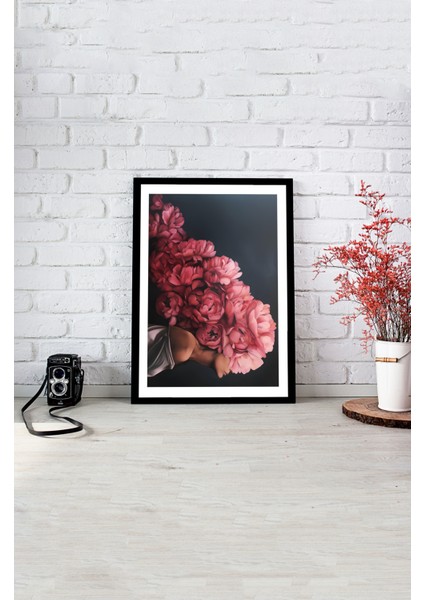 Notpa Tek Tablo Çerçeve Görünümlü Ahşap Duvar Tablosu A4 21 x 29.7 A4-4