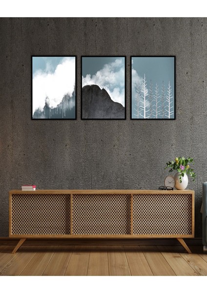 Dekorize Mdf Tablo Seti 3 Parça 3 mm - Salon Oturma Odası Için Duvar Dekoru 13 x 17 modelleri