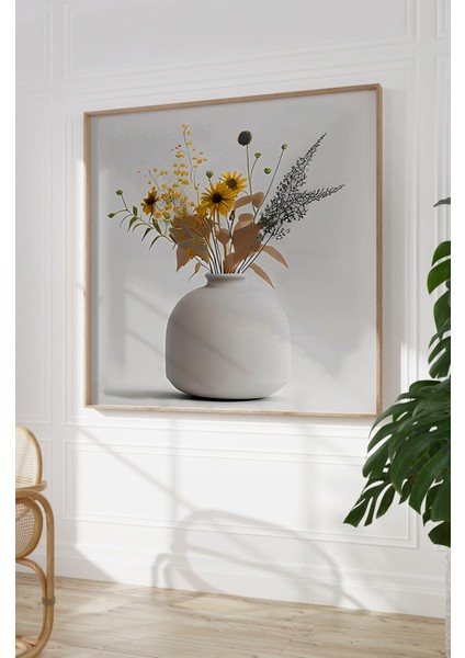 Ahşap Çerçeveli Mdf Kare Tek Tablo (Kendi Tablo Setinizi Oluşturacağınız Liste) 23 x 23 Çerçeveli TX1203 modelleri