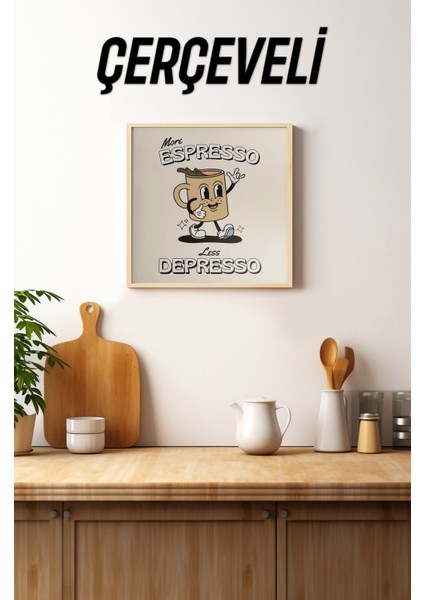 Ahşap Çerçeveli Mdf Kare Tek Tablo (Kendi Tablo Setinizi Oluşturacağınız Liste) MUTFAK04 23 x 23 Çerçeveli TX1111