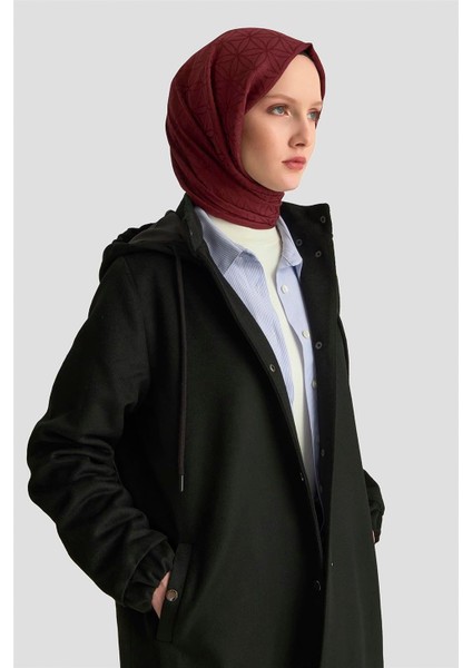 Kapüşonlu Manto 25K8111 Siyah modelleri