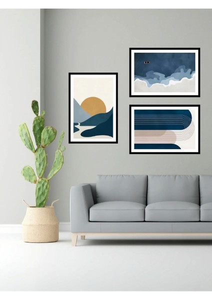 Dekorize Mdf Tablo Seti 3 Parça 3 mm - Soyut Salon Oturma Yatak Odası Için Duvar Dekoru 13 x 17 fiyatları