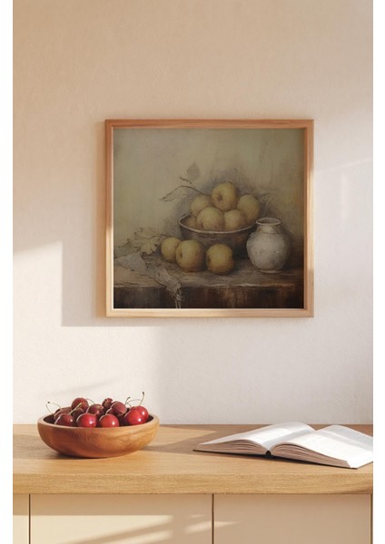Ahşap Çerçeveli Mdf Kare Tek Tablo (Kendi Tablo Setinizi Oluşturacağınız Liste) MUTFAK04 23 x 23 Çerçeveli TX1108 modelleri