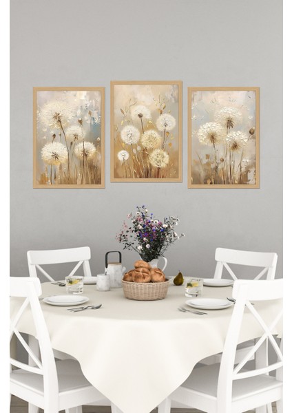 Dekorize Mdf Tablo Seti 3 Parça 3 mm - Salon Oturma Odası Için Bohem Duvar Dekoru 3043 13 x 17 fiyatları