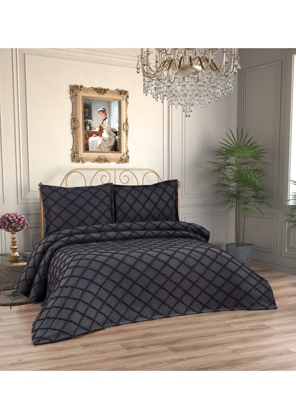 Iskandinav Eva 3 Parça Çift Kişilik Yatak Örtüsü