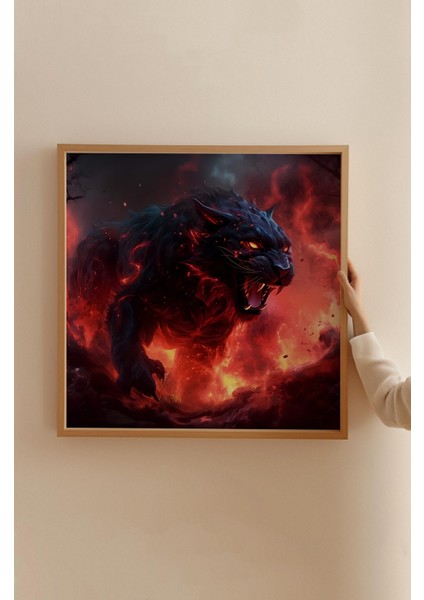 Ahşap Çerçeveli Mdf Kare Tek Tablo (Kendi Tablo Setinizi Oluşturacağınız Liste) Doğa 23 x 23 Çerçeveli TX1127 fırsatları