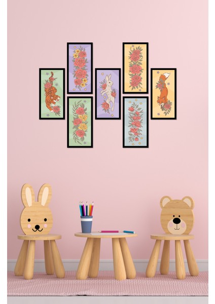 Modern Style Dekorize Mdf 7 Parça Çerçeve Görünümlü Tablo Set 10209 10 x 20 fiyatları