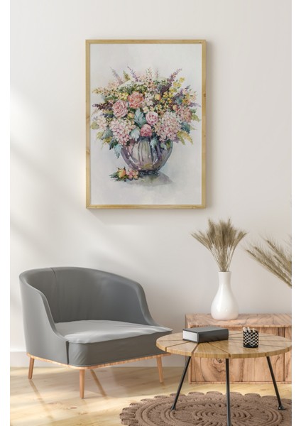 Ahşap Çerçeveli Mdf Tek Tablo Çiçek Dekoru Tablo (Kendi Tablo Setinizi Oluşturacağınız Liste) 23 x 32 Çerçeveli 1073 fiyatları