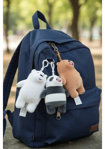 Sevimli Ayılar We Bare Bears Lisanslı Peluş Anahtarlık