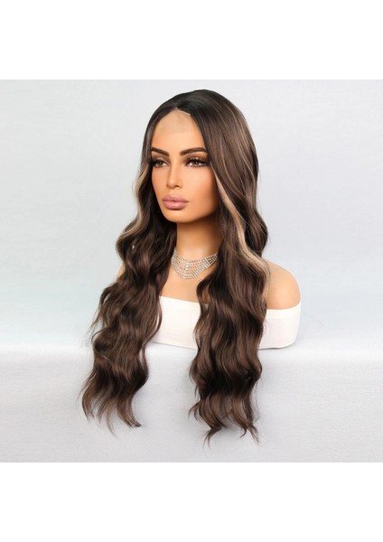 Koyu Kumral Balköpüğü Işıltılı Tül Peruk fırsatları