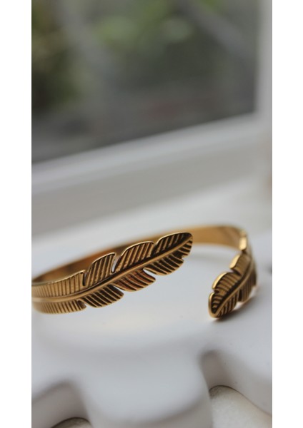 Yaprak Model Ayarlanabilir Gold Kelepçe modelleri