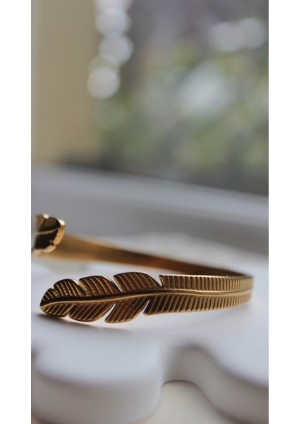 Yaprak Model Ayarlanabilir Gold Kelepçe fırsatları