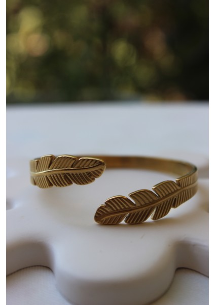 Yaprak Model Ayarlanabilir Gold Kelepçe indirimleri