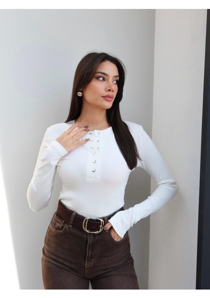 Fitil Desen Çıtçıtlı Bluz fiyatları