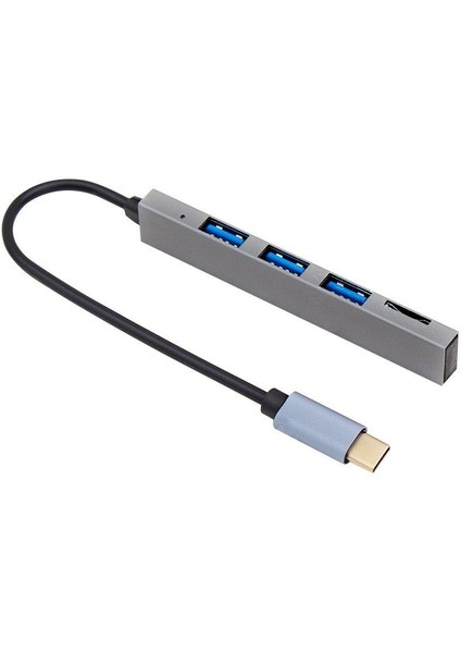 PM-6493 Type-C Hub 3x USB 3.0 Sd/tf Hafıza Kart Okuyucu Dock Station (Macbook - Pc - Playstation - Xbox)