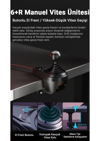 V9 Gen2 Oyun Direksiyon Seti Pc/ps3-4/ Xbox S-X Yarış Direksiyonu