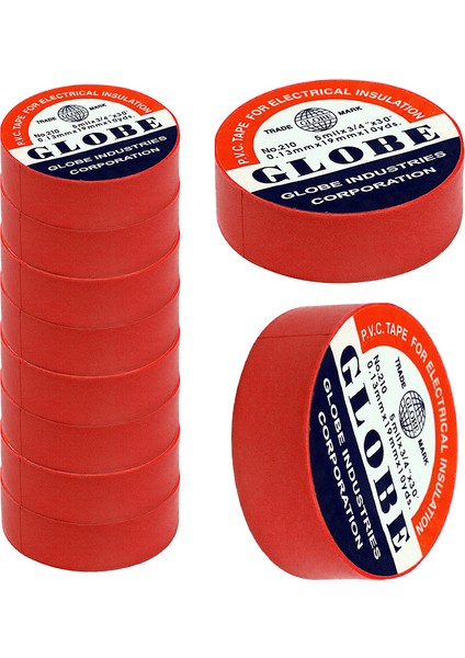 0.13MMX19MM Izole Bant 10'lu Kırmızı fiyatları