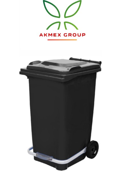 Plastik Metal Pedallı Çöp Konteyneri 240 Litre Konteyner - Isıya Dayanıklı Malzeme Çöp Kutusu
