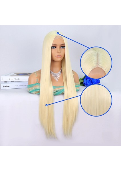 Platin Sarısı Ekstra Uzun Tül Peruk fırsatları