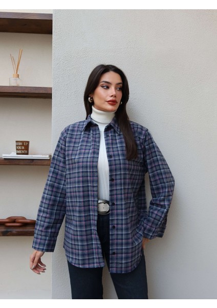 Oversize Ekose Gömlek