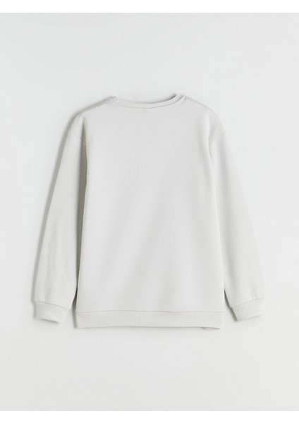 Lcw Kids Bej Bisiklet Yaka Erkek Çocuk Sweatshirt fırsatları