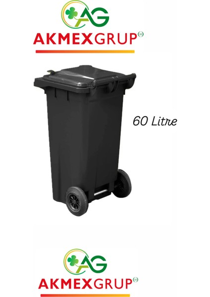 Akmex Plastik Çöp Konteyneri 60 Litre Konteyner - A Isıya Karşı Dayanıklı Malzeme