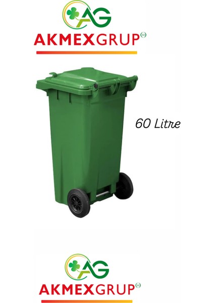 Akmex Plastik Çöp Konteyneri 60 Litre Konteyner - A Isıya Karşı Dayanıklı Malzeme