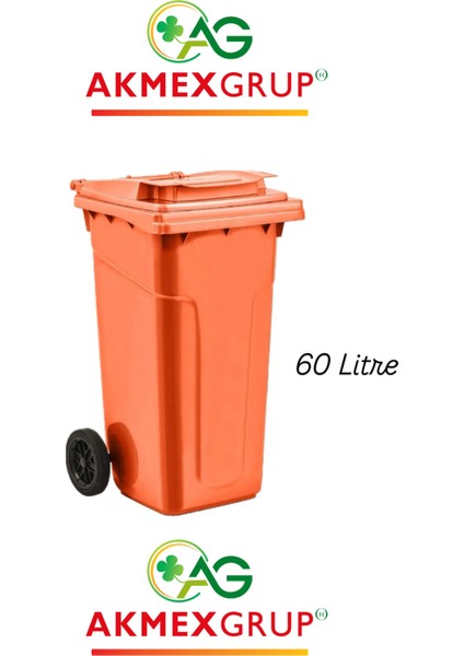 Akmex Plastik Çöp Konteyneri 60 Litre Konteyner - A Isıya Karşı Dayanıklı Malzeme