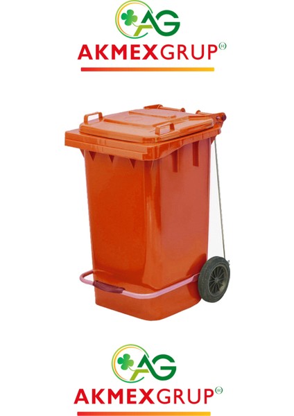 Akmex Tıbbi Atık Plastik Pedallı Çöp Konteyneri 60 Litre Konteyner - A Isıya Karşı Dayanıklı-