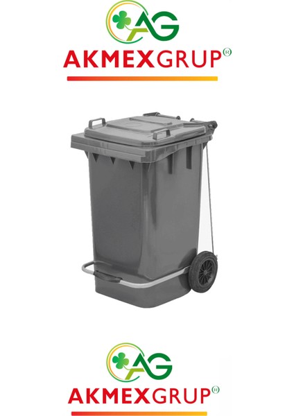 Akmex Tıbbi Atık Plastik Pedallı Çöp Konteyneri 60 Litre Konteyner - A Isıya Karşı Dayanıklı-