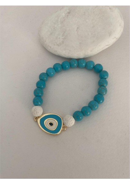 Nazar Boncuk Figürlü Doğaltaş Bileklik indirimleri
