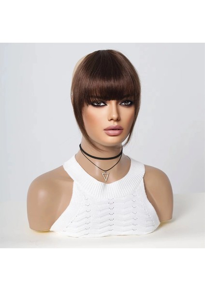 Yoğun Gerçek Saç Perçem - Kahverengi fiyatları