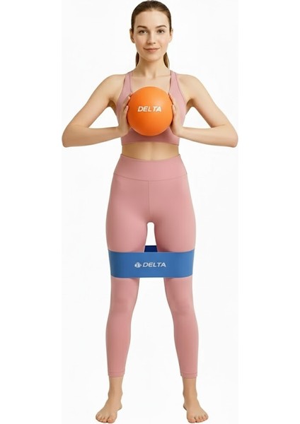 20 cm Mini Pilates Topu ve Pilates Bandı Seti 120 x 15 cm Direnç Plates Bandı fiyatları