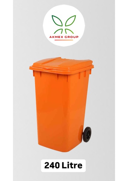 Plastik Çöp Konteyneri 240 Litre Konteyner - A Isıya Karşı Dayanıklı Malzeme - Çöp Kutusu