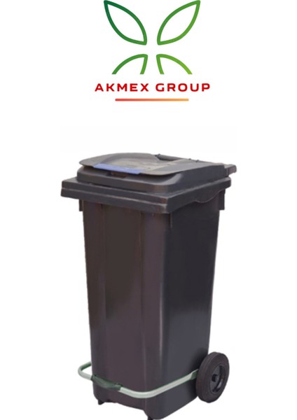 Plastik Metal Pedallı Çöp Konteyneri 120 Litre Konteyner - Isıya Dayanıklı Malzeme Çöp Kutusu