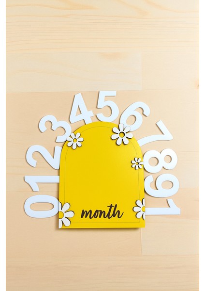 Bebek Fotoğraf Çekim Ahşap Anı Kartı 12 Ay Rakamlı Doğum Konsept Hediyelik fiyatları