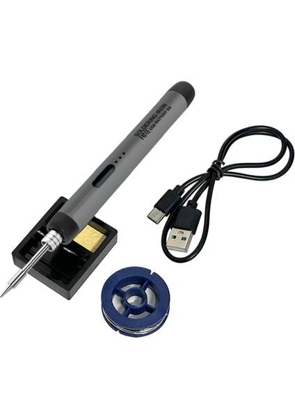 5V Hızlı Şarj Lityum Dahili Kablosuz Havuz Seti Taşınabilir Onarım Kaynak Araçları Gri (Yurt Dışından)