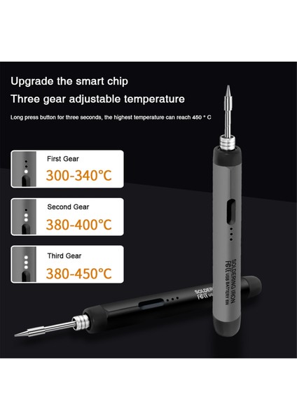 5V Hızlı Şarj Lityum Dahili Kablosuz Havuz Seti Taşınabilir Onarım Kaynak Araçları Gri (Yurt Dışından) modelleri