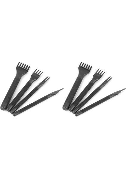 2x Dıy Elmas Döküm Dikiş Seti Deri Zanaat Kitleri Deri Zanaat Diş Delme Aracı 4mm 1/2/4/6 Prong (Yurt Dışından) fiyatları