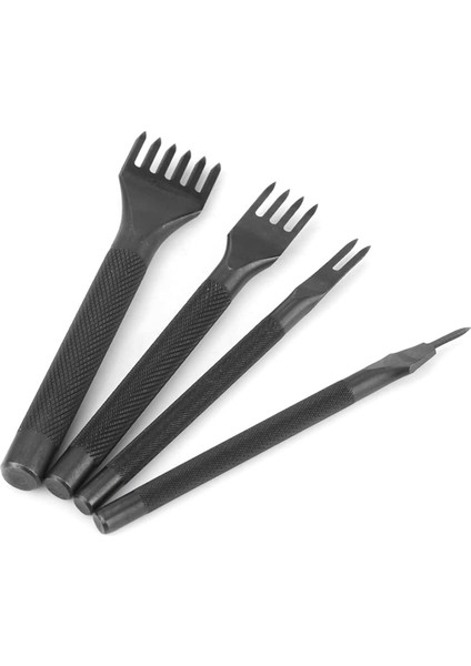 2x Dıy Elmas Döküm Dikiş Seti Deri Zanaat Kitleri Deri Zanaat Diş Delme Aracı 4mm 1/2/4/6 Prong (Yurt Dışından) modelleri