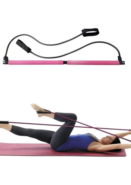 Pilates Seti – Jimnastik Çubuğu Kalın 15 mm Kaymaz Mat Direnç Pilates Bandı Kelebek Alet indirimleri