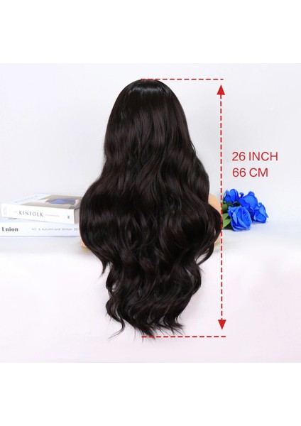 Koyu Kahverengi Perçemler Balköpüğü Tül Peruk indirimleri