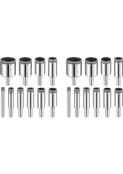 Elmas Matkap Bitleri Seti 20 Adet Elmas Deliği Testere Seti Seramik Karo Porselen Mermer Granit Şişeler Için Cam Matkap Ucu (Yurt Dışından)